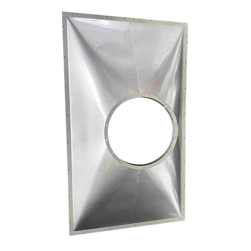 맞춤형 스테인리스 스틸 피팅, 금속 공기 덕트, 연도 파이프 및 배기 파이프 라인